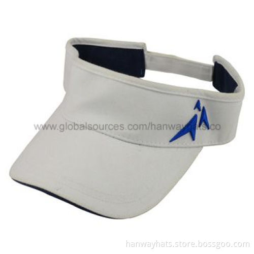 2012 New Style Cheap Sun Visor Hat with Embroidery Logo and Velcro Strap at BackNew